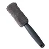 Escova de Pneu com Cabo Longo de Microfibra, Suprimentos de Lavagem de Carro de Beleza, Ferramentas de Limpeza, Escova de Pneu de Pelúcia, Escova para Lavagem de Carros