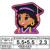 Novos adesivos de pano adesivos de personagem de desenho animado adesivos de pano bordados adesivos de roupas de menina adesivos de remendo bordados por computador apliques de casal