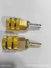 Tubo de Inflado Rápido para Neumáticos de Tipo Abierto con Autocierre, Boquilla Infladora, Conector de Conexión Rápida, Tubo para Manómetro de Pistola de Presión de Neumáticos de Coche de Cobre
