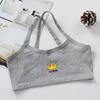 Ropa interior para el periodo de desarrollo de niñas, estudiantes de primaria, Sujetador para niñas estudiantes, Taza fija, Ropa interior para niños de 9-12 años, Primera etapa