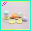 Botellas de muestra de macarrón de colores 10g recipiente para crema recipiente para bálsamo de labios recipiente para lápiz labial botella de muestra de crema Caja de brillo de labios de PP