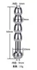 Tapón Uretral Hueco, Tubo Uretral Hueco Ojo de Caballo, Tapón de Acero Inoxidable, Catéter Urinario Extremo B para Adultos, Disponible para Dropshipping
