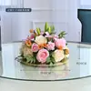 Mesa de Comedor de Hotel Mesa Redonda de Flores Plato Giratorio Central Arreglo Floral Decoración de Comedor de Restaurante Habitación Privada Flor Arreglo Floral