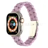 Para Apple watch pulseira de resina com três contas Nova Apple 8 ultra pulseira transparente de resina em estoque