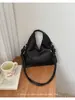 Bolso tejido de estilo explosivo transfronterizo para mujer, nuevo bolso de trabajo de cuero retro con textura de cera de aceite de alto valor, bolso versátil de un solo hombro cruzado