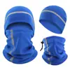 Gorro de Lã com Faixa Refletora Chapéu de Inverno para Exterior Frio Chapéu Quente para Ciclismo Chapéu de Esqui Chapéu de Orelha Esportivo Refletivo para Corrida Noturna
