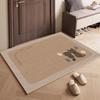 Tapete de linho para porta de entrada estilo japonês Tapete de entrada leve de luxo de alta qualidade Tapete de entrada para casa Tapete antiderrapante estilo tronco