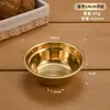 Tigela de Sopa Extra Grossa de Aço Inoxidável, Tigela de Sopa Redonda Cor Dourada Comercial, Tigela Espessada para Cantina, Tigela para Lavar Legumes, Tigela para Refeição de Aluno Escolar