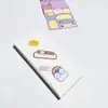 Venta Directa de Fábrica Ecológico Sin Plástico Colorido Papel de Escritura Etiqueta Cuaderno Grande Extraíble Dibujos Animados Lindas Pegatinas