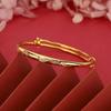 Novo bracelete redondo com tema de peixe dourado duplo, dragão e fênix, anjo, haste redonda brilhante, pulseira feminina de boutique, espessada, presente para namorada