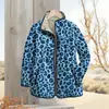 2025 Sitio Independiente TEMU Moda Femenina Abrigo de Algodón Acolchado Serie Estampado de Leopardo Estampado Digital Botón Abrigo de Algodón para Mujer