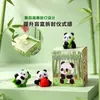 Nuevo modelo de bola de carbón fruta panda caja sorpresa auténtica figurita linda decoración de escritorio para el hogar adorno artesanal creativo