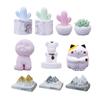Ornamentos de Pedra Difusora para Carro, Gesso Feito Sob Medida, Lembrancinhas de Montanha Alpina Neve Montadas no Carro, Fragrância de Óleo Essencial para Aromaterapia