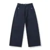 Pantalones vaqueros desgastados lavados de estilo retro retro de la marca Rumeng para hombre, pantalones casuales versátiles de pierna recta holgada para otoño, para pareja