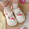 Sandalias Lindas de Hellokitty, Nuevo Estilo de Verano, Para Usar al Aire Libre, Para Usar en Casa en Interiores, De Suela Gruesa, Resistentes al Desgaste, Zuecos Antideslizantes para Mujer