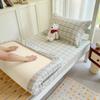 Sábana Bajera Ajustable Estampada de Algodón Puro Pieza Única Cubierta de Cama para Dormitorio Estudiantil Protector de Colchón Ajuste Completo en una Sola Pieza Juego de Tres Piezas