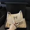 2025 Nuevo Bolso de Hombro de Moda Mariposa Estilizado Bolso de Hombro con Estampado de Leopardo de Moda Bolso Cuadrado Pequeño de Nicho de Gama Alta