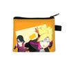 Bolsa de Naruto para niños de poliéster grande monedero de dibujos animados tarjetero estampado impermeable bolsa de almacenamiento colaboración anime