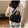 Nova Bolsa Transversal Feminina de Inverno 2026, Bolsa de Ombro de Lona com Múltiplos Bolsos, Bolsa de Ombro Feminina de Grande Capacidade