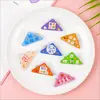 Clips Triangulares de Esquina de Dibujos Animados para Evitar que las Esquinas del Papel se Enrosquen, Adecuados para el Almacenamiento de Exámenes de Estudiantes, Clips Acrílicos Multifuncionales Anti-Enrosque para Planificador