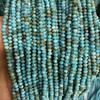 Cuentas de ábaco turquesa cortadas, magnesita optimizada, accesorios de bricolaje, cuentas de pulsera, cuentas, cuentas