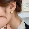 Brincos de Gota d'Água Foscos Estilo Hong Kong para Mulheres, Design Metálico, Brincos Únicos com Sensação de Luxo Leve, Estilo Doce e Cool
