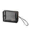 Bolsa de Cosméticos de Malha Atacado Transfronteiriça Transparente de Viagem Kit de Cinco Peças Bolsa de Armazenamento Grande Capacidade Simples Portátil Bolsa para Artigos de Higiene Pessoal