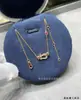 Colar de ouro 18k de alta qualidade com ferradura e fecho de oito para mulheres, versátil e luxuoso, um presente perfeito para namorada ou melhor amiga