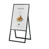 Suporte de Cartaz de Liga de Alumínio Painel de Exibição de Outdoor à Prova de Vento e Água Placa Externa para Loja de Chá de Leite