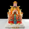 Estatuas de los Tres Grandes Dioses: Oficial Celestial, Oficial Terrenal y Oficial del Agua; los Grandes Emperadores del Cielo Medio, del Polo Norte y de la Flor de Ciruelo Púrpura; Ofrendas Domésticas Hechas de Mármol Blanco