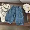Jeans para niños 2026 nuevo estilo versátiles y modernos pantalones cargo para niños y niñas, versión coreana ins pantalones casuales