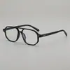 2025 Montura de Gafas Cuadrada Versátil de Doble Puente de Moda y Sencilla Tendencia Fotografía Callejera Forma Cóncava Gafas Planas Decorativas