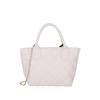 Nova Bolsa Feminina Padrão Diamante Bordado Bolsa Saco Estilo Coreano Moda Casual Bolsa de Mão Ombro Transversal Corrente Bolsa Pequena
