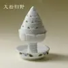 Quemador de Incienso Creativo de Gato con Colores Bajo Esmalte y Motivos Florales, Quemador de Incienso de Alto Valor Estético para Ceremonias de Incienso