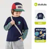 Celebra el Día Nacional 10% de descuento Camiseta Bebé Familia Dudu Ropa de Otoño Camiseta Base Antibacteriana para Exteriores Infantil Masculina