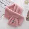 Cachecol Outono e Inverno Quente Espessado Pequeno Cachecol Feminino Imitação de Pelo de Coelho Cachecol Estilo Coreano Novo Macio Amigo da Pele para Meninas