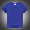 T-shirt de gola redonda para fotografar Lycra Infantil Algodão manga curta branco gola redonda cultural camisa de publicidade camisa de classe roupas de jardim roupas de atividade