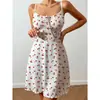 Novo Pijama Europeu e Americano de Alça Cruzada para Mulheres, Camisola Casual e Sexy com Gravata Borboleta Que Pode Ser Usada Fora de Casa