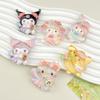 Accesorios de resina Sanrio luminosos de tarjeta grande, hechos a mano, para teléfono móvil, agujeros para zapatos, horquillas, material para refrigerador, venta al por mayor