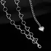 Joyería Transfronteriza Europea y Americana Anillo Sexy de Corazón Geométrico Hueco para Chica Caliente Cadena de Cintura de Empalme Cadena Corporal Dulce Fresca de Playa para Mujeres