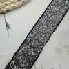 Renda Brilhante com Lantejoulas e Contas Bordadas à Mão, Largura 4cm, Acabamento para Vestido de Noiva DIY, Decoração de Cinto, Material para Palco