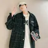 Moda masculina de otoño, chaqueta holgada bordada estilo Chanel, versión coreana trendy de Instagram, prenda exterior elegante y versátil