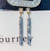 Pendientes de Plata S925 con Pasador Completos de Diamante para Mujer Nuevos Elegantes Elegantes Moda Pendientes Largos para Mujer Venta al por Mayor de Fábrica