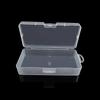 Caja grande de papelería, caja de plástico para guardar pinceles de maquillaje y acuarelas, embalaje a prueba de polvo, transparente