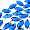 Rinestones Acrílicos Ojo de Caballo de 7*15mm Cosidos a Mano con Agujeros, Brillantes, Material para Manualidades y Accesorios de Ropa, Paquete de Materiales con Agujeros ZZ107