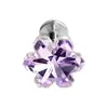 Novos Brincos de Liga de Titânio Flor de Gelo F136 G23 Luxo Leve Cristais de Vidro Studs para Orelha Studs para Lábio Joias para Piercing Acessórios
