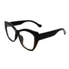 Óculos Retrô Estilo Coreano Gatinho com Armação Pequena e Hastes Largas, Armações de Óculos com Filtro de Luz Azul, Podem Ser Equipados com Lentes de Grau, Óculos da Moda Tendência sem Grau para Mulheres