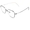 Óculos de Metal Retro de Aro Completo de Alta Moda Carlos Reba-Style Sem Parafusos para Mulheres e Homens com Lentes de Grau