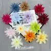 Flor de crisantemo de llama artificial arreglo de pared de flores de fondo para salón de bodas corona transfronteriza caja de flores materiales florales decorativos venta al por mayor flores de seda