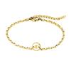 Pulsera de Accesorios Simples Retro Nuevos Europeos y Americanos Fabricante de Joyería Pulsera Versátil de Moda Elegante con 26 Letras DIY para Mujeres